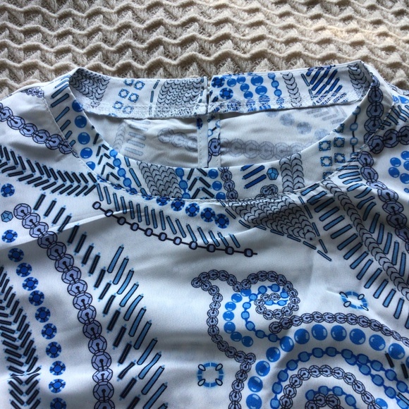 Women’s Paisley Print Balloon sleeve blouse in Sky Combo size sm NWT - Picture 5 of 7